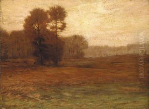 Autumn Landscape by Leonard Ochtman