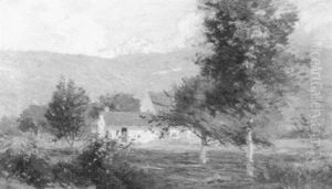 Connecticut Homestead by Leonard Ochtman