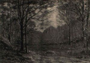 Forest Landscape by Leonard Ochtman