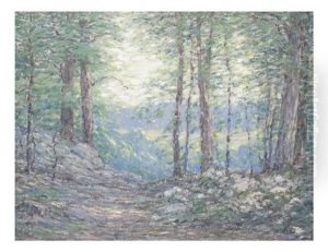 Wood Scene by Mina Fonda Ochtman