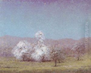 The Orchard By Moonlight by Mina Fonda Ochtman