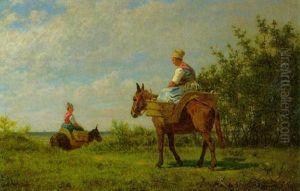 Normanninnen Von Der Feldarbeit Heimkehrend