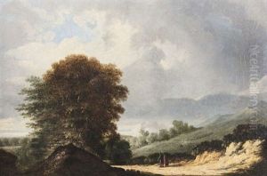 Figures On A Wooded Path