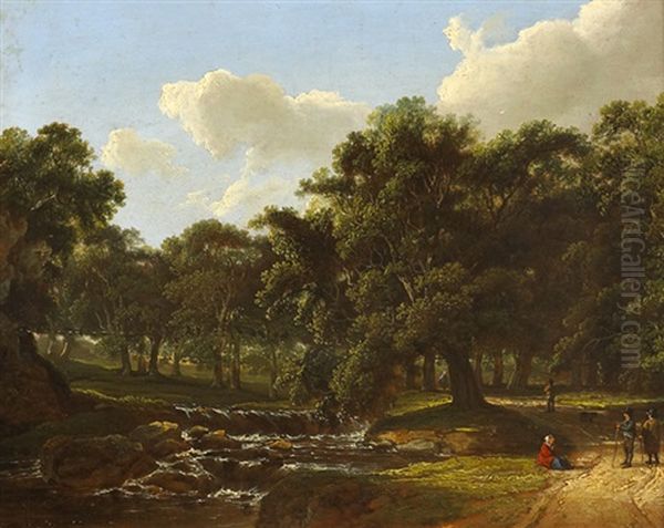 Figures By A River - view 1