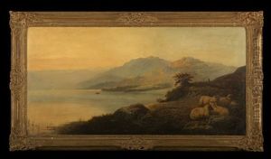 Extensive Mountainous Landscape At Sunset