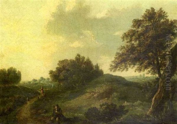 Figure Resting In A Landscape - view 1