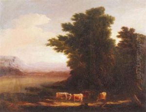 Cows In A Pastoral Landscape Cows In A Pastoral Landscape