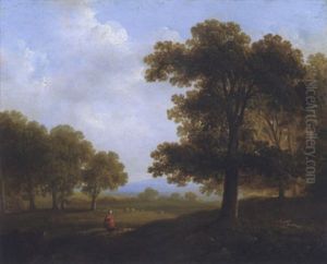 Figure On A Path, Co. Wicklow by James Arthur O'Connor