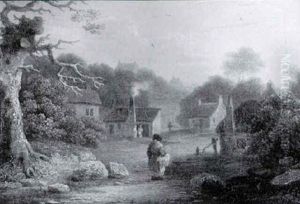 Figures In A Village Street