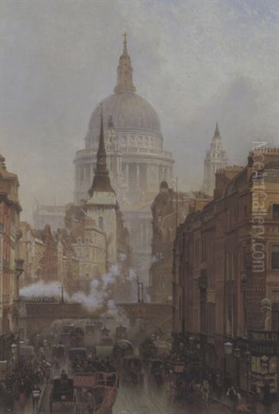 Ludgate; Evening - view 1