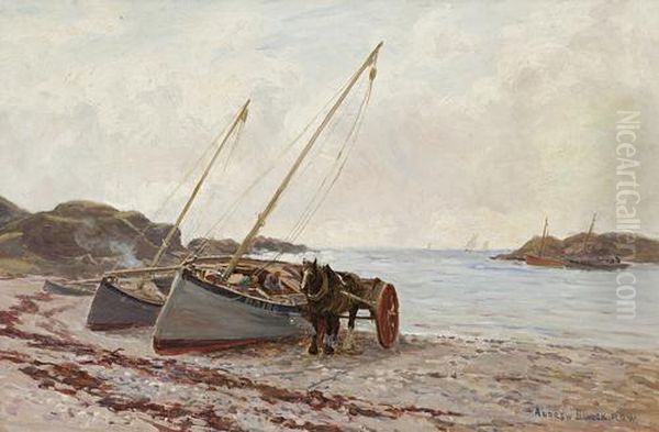 Unloading Mussels Ayrshire Coast - view 1