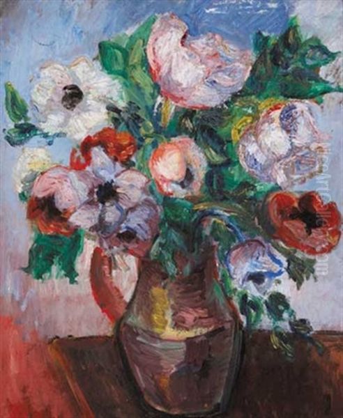 Anemones In A Vase - view 1