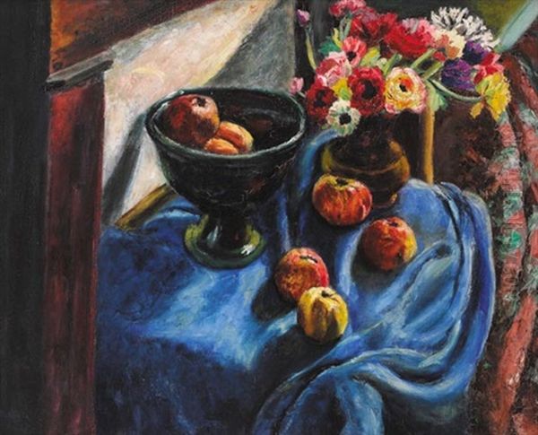 Still Life With Apples And Anemonies - view 1