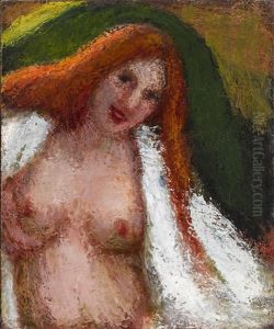 Nude Bathing [girl Bathing] by Roderic O'Conor