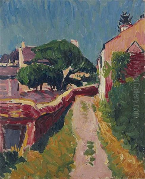 Country Lane, Brittany - view 1