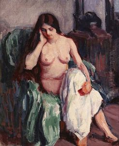 Nude In The Studio by Roderic O'Conor