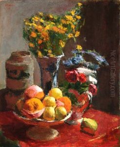 Still Life With A Compotier Of Fruit by Roderic O'Conor