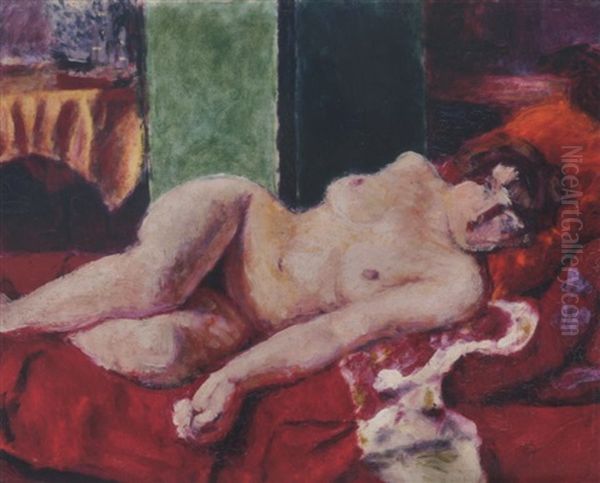 Nu Allonge Sur Un Sofa - view 1