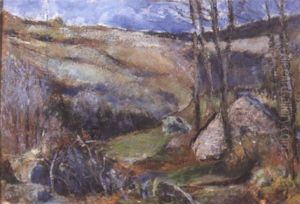 Paysage Aux Environs De Pont Aven by Roderic O'Conor