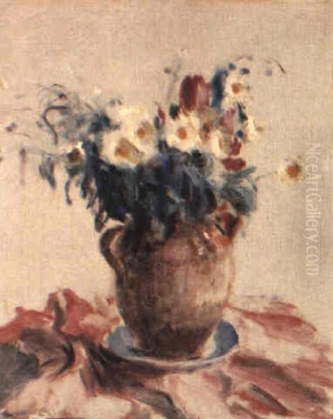 Still Life With Flowers In An Earthenware Jug - view 1