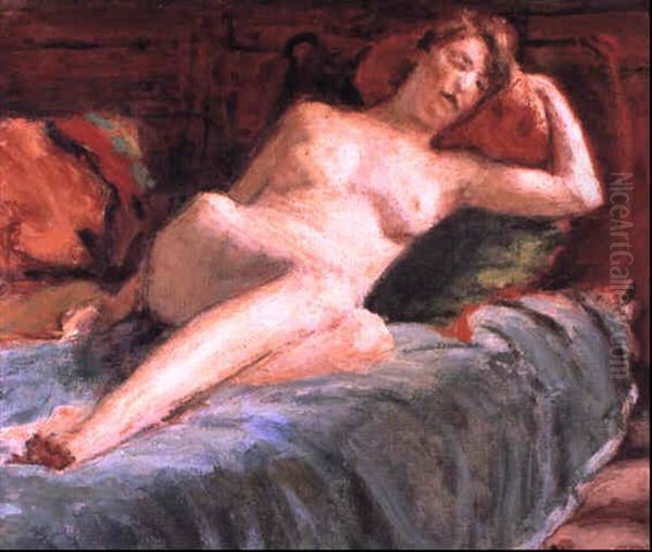 Reclining Nude On A Chaise Longue - view 1