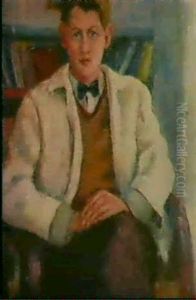 Portrait Of A Young Man Wearing A White Jacket,             Half Length, Seated