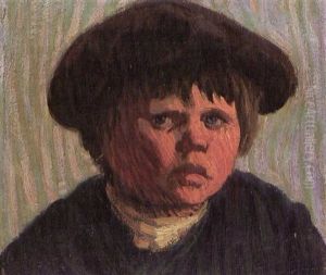 Head Of A Breton Boy With Cap by Roderic O'Conor