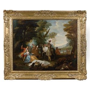 A Break During The Hunt by Francois Octavien