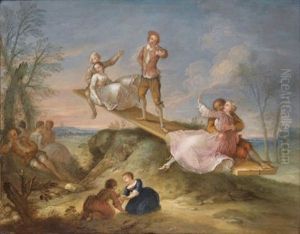 La Bascule (+ La Fete Galante; Pair) by Francois Octavien