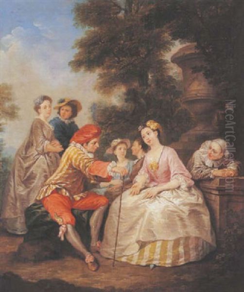 Scene Galante Dans Un Parc - view 1