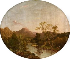 River Landscape by Walter Mason Oddie
