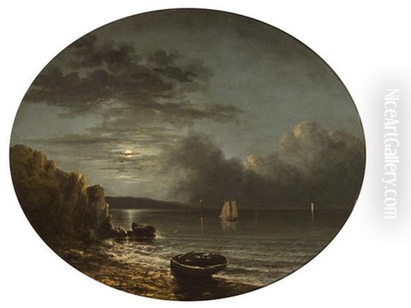 Moonlight Seascape - view 1