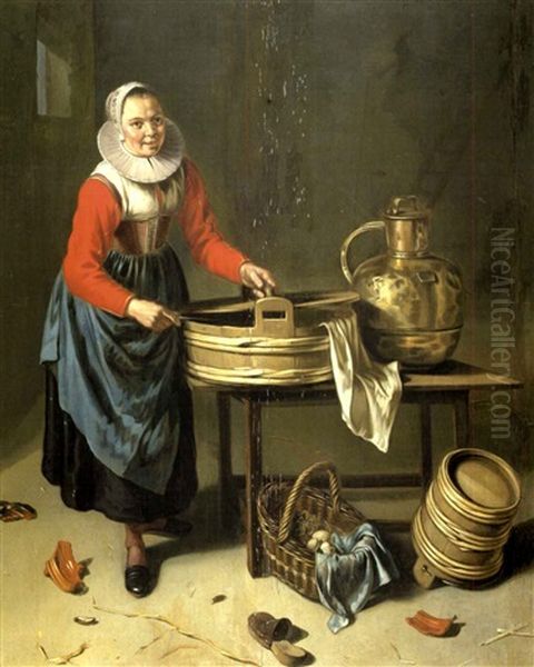 Jeune Femme Dans Une Cuisine - view 1