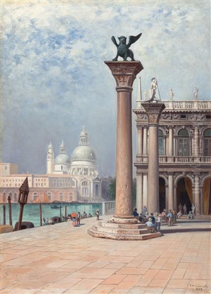 Der Markusplatz Mit Der Markussaule - view 1