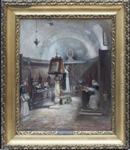 Klostret St. Claire, Assissi by Frans Wilhelm Odelmark
