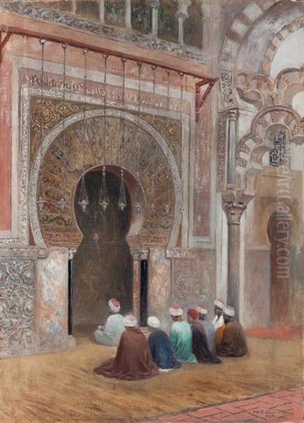 Priere Devant Le Mihrab - view 1