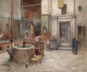 Bad In Kairo by Frans Wilhelm Odelmark