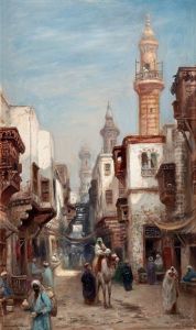 Bazargata I Kairo by Frans Wilhelm Odelmark
