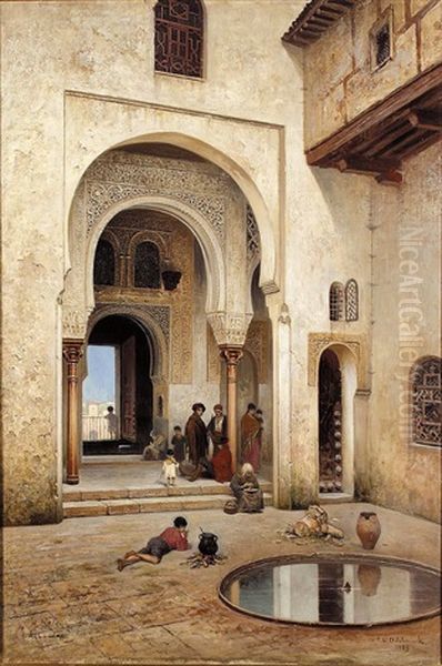 A Courtyard In Alhambra - view 1