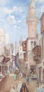 A Street In An Arab City by Frans Wilhelm Odelmark