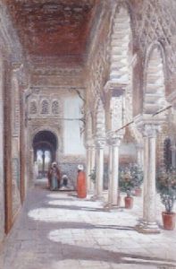 Gardes Dans Un Palais Maure by Frans Wilhelm Odelmark