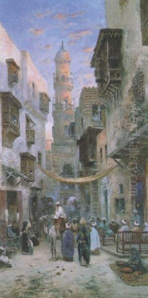 A Busy Street In Cairo - view 1