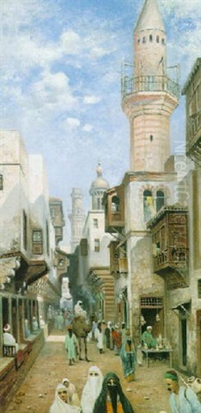 An Egyptian Street Scene - view 1