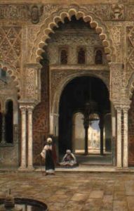 Arabs In A Courtyard
