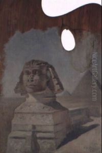 Sphinx Vid Gise- Egypten by Frans Wilhelm Odelmark