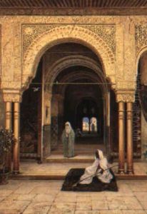Cours Du Palais De L'alhambra by Frans Wilhelm Odelmark