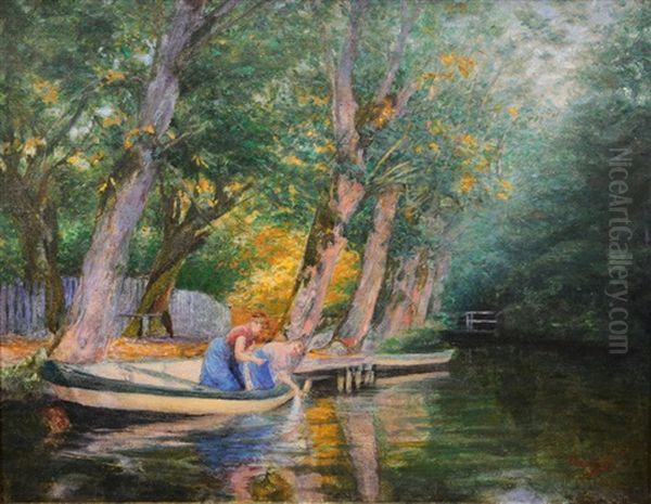Washerwomen At The Alster - view 1