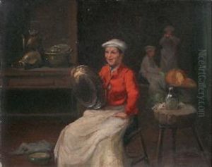 L'astiquage Des Cuivres by Joseph Dionysius Odevaere