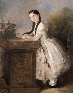 Girl In A White Dress by Aristides Oeconomo