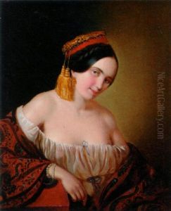 A Greek Beauty by Aristides Oeconomo